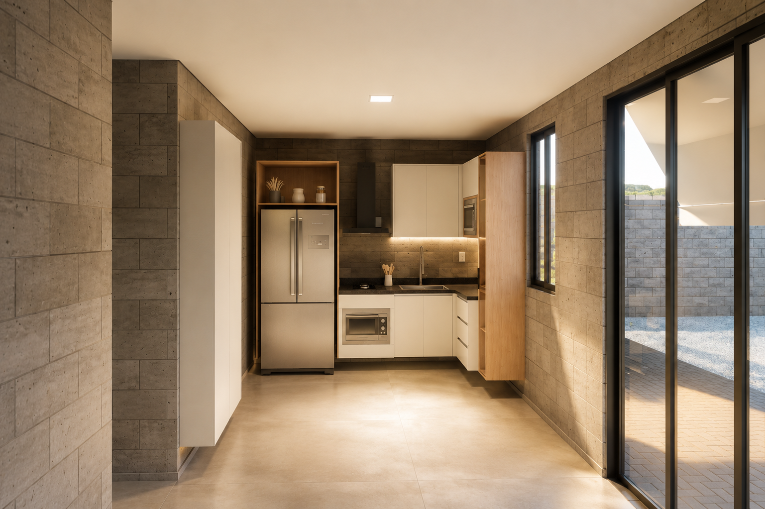 Residence Mall "Ben's House" cozinha — render